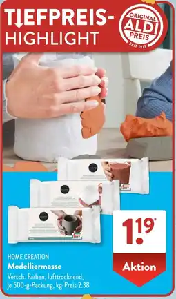 Aldi Süd HOME CREATION Modelliermasse Angebot