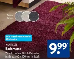 Aldi Süd NOVITESSE Badematte Angebot