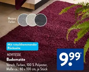 Aldi Süd NOVITESSE Badematte Angebot