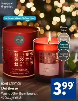 Aldi Süd HOME CREATION Duftkerze Angebot
