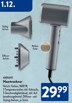 Aldi Süd AMBIANO Haartrockner Angebot