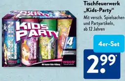Aldi Süd Weco Tischfeuerwerk „Kids-Party" Angebot