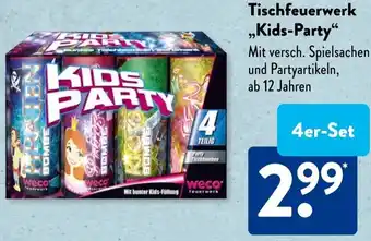 Aldi Süd Weco Tischfeuerwerk „Kids-Party" Angebot