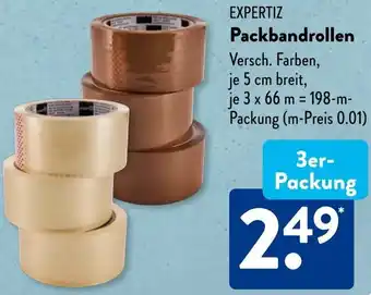 Aldi Süd EXPERTIZ Packbandrollen Angebot