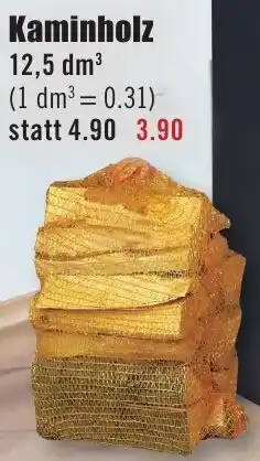 B1 Discount Baumarkt Kaminholz Angebot