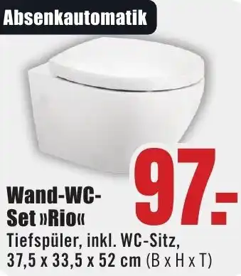 B1 Discount Baumarkt Wand-WC Set Rio Angebot