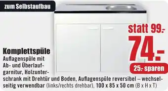 B1 Discount Baumarkt Komplettspüle Angebot