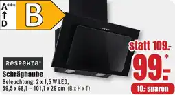 B1 Discount Baumarkt Respekta Schräghaube Angebot