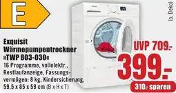 B1 Discount Baumarkt Exquisit Wärmepumpentrockner TWP 803-030 Angebot