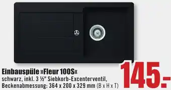 B1 Discount Baumarkt Einbauspüle Fleur 100S Angebot