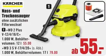 B1 Discount Baumarkt KÄRCHER Nass- und Trockensauger Angebot
