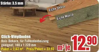 B1 Discount Baumarkt Click-Vinylboden Angebot