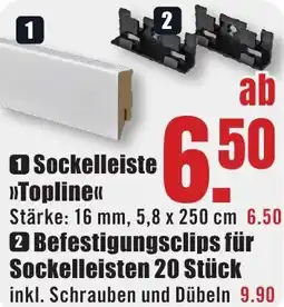 B1 Discount Baumarkt Sockelleiste Topline Angebot