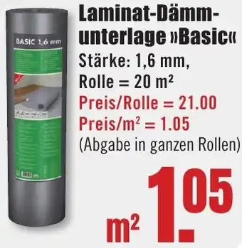 B1 Discount Baumarkt Laminat-Dämmunterlage Basic Angebot