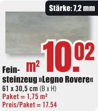B1 Discount Baumarkt Feinsteinzeug Legno Rovere Angebot