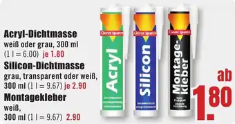 B1 Discount Baumarkt Acryl-Dichtmasse Angebot
