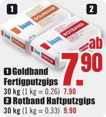 B1 Discount Baumarkt KNAUF Goldband Fertigputzgips Angebot