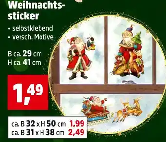 Thomas Philipps Weihnachtssticker ca. 29 cm h ca. 41 cm Angebot