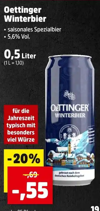 Thomas Philipps Oettinger winterbier Angebot