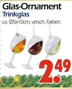 Wreesmann Glas-ornament trinkglas Angebot