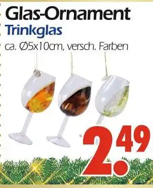 Wreesmann Glas-ornament trinkglas Angebot