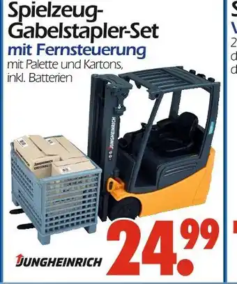 Wreesmann Jungheinrich spielzeug-gabelstapler-set Angebot