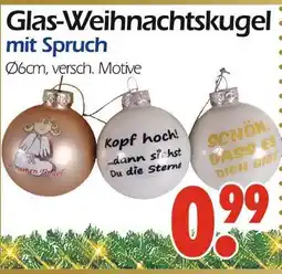 Wreesmann Glas-weihnachtskugel Angebot