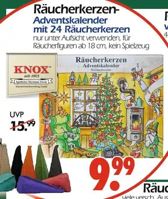 Wreesmann Knox räucherkerzen-adventskalender Angebot