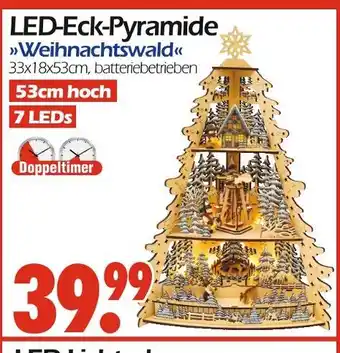 Wreesmann Led-eck-pyramide weihnachtswald Angebot