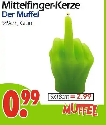 Wreesmann Mittelfinger-kerze der muffel Angebot