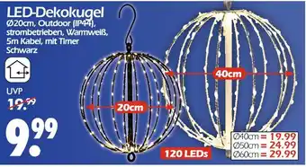Wreesmann Led-dekokugel ø20cm Angebot