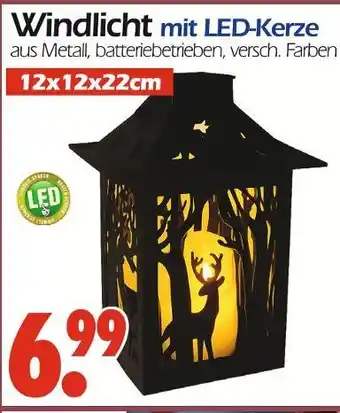 Wreesmann Windlicht mit led-kerze Angebot