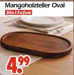 Wreesmann Mangoholzteller oval Angebot