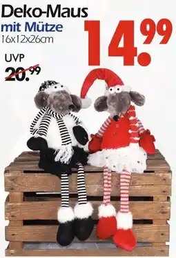 Wreesmann Deko-maus mit mütze Angebot