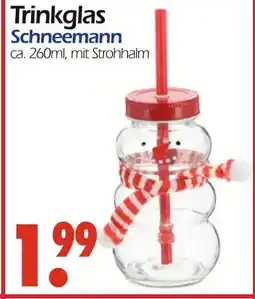 Wreesmann Trinkglas schneemann Angebot
