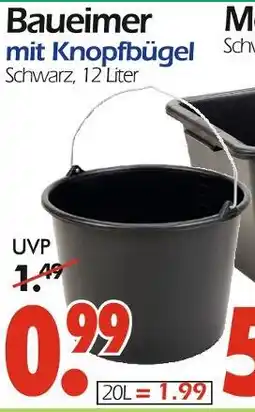 Wreesmann Baueimer mit knopfbügel Angebot