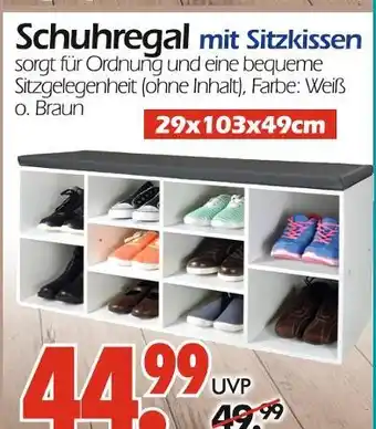 Wreesmann Schuhregal mit sitzkissen Angebot