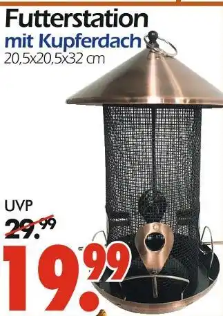 Wreesmann Futterstation mit kupferdach Angebot