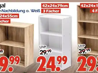 Wreesmann Regal 42x24x55cm 2 fächer Angebot