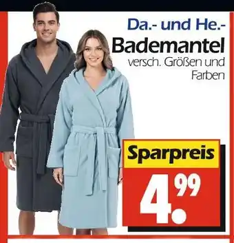 Wreesmann Da.- und he.- bademantel Angebot