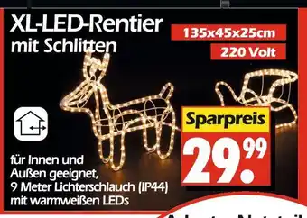 Wreesmann Xl-led-rentier mit schlitten Angebot