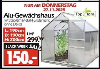 Wreesmann Top flora alu-gewächshaus Angebot