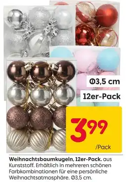 Rusta Weihnachtsbaumkugeln Angebot