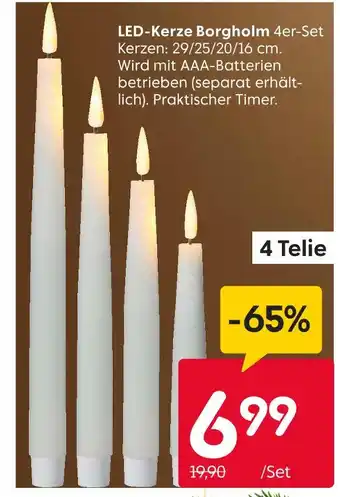 Rusta Led-kerze borgholm 4er-set Angebot