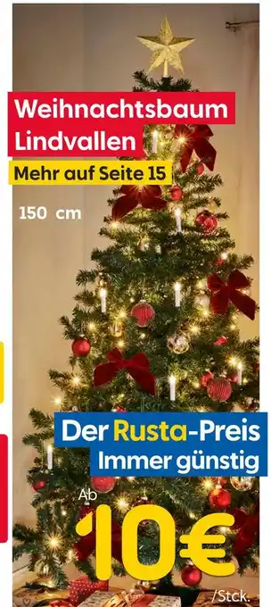 Rusta Weihnachtsbaum lindvallen Angebot