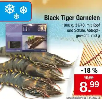 Zimmermann Black tiger garnelen Angebot