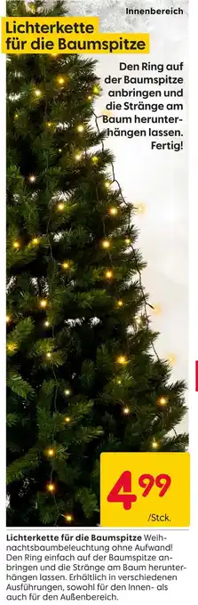 Rusta Lichterkette für die baumspitze Angebot