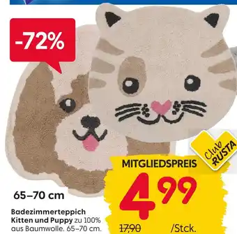 Rusta Badezimmerteppich kitten und puppy Angebot