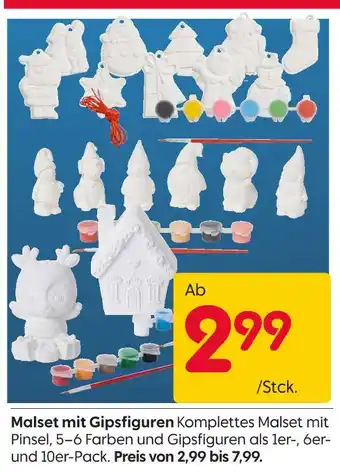 Rusta Malset mit gipsfiguren Angebot