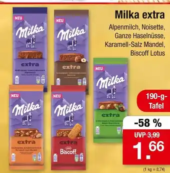 Zimmermann Milka alpenmilch Angebot